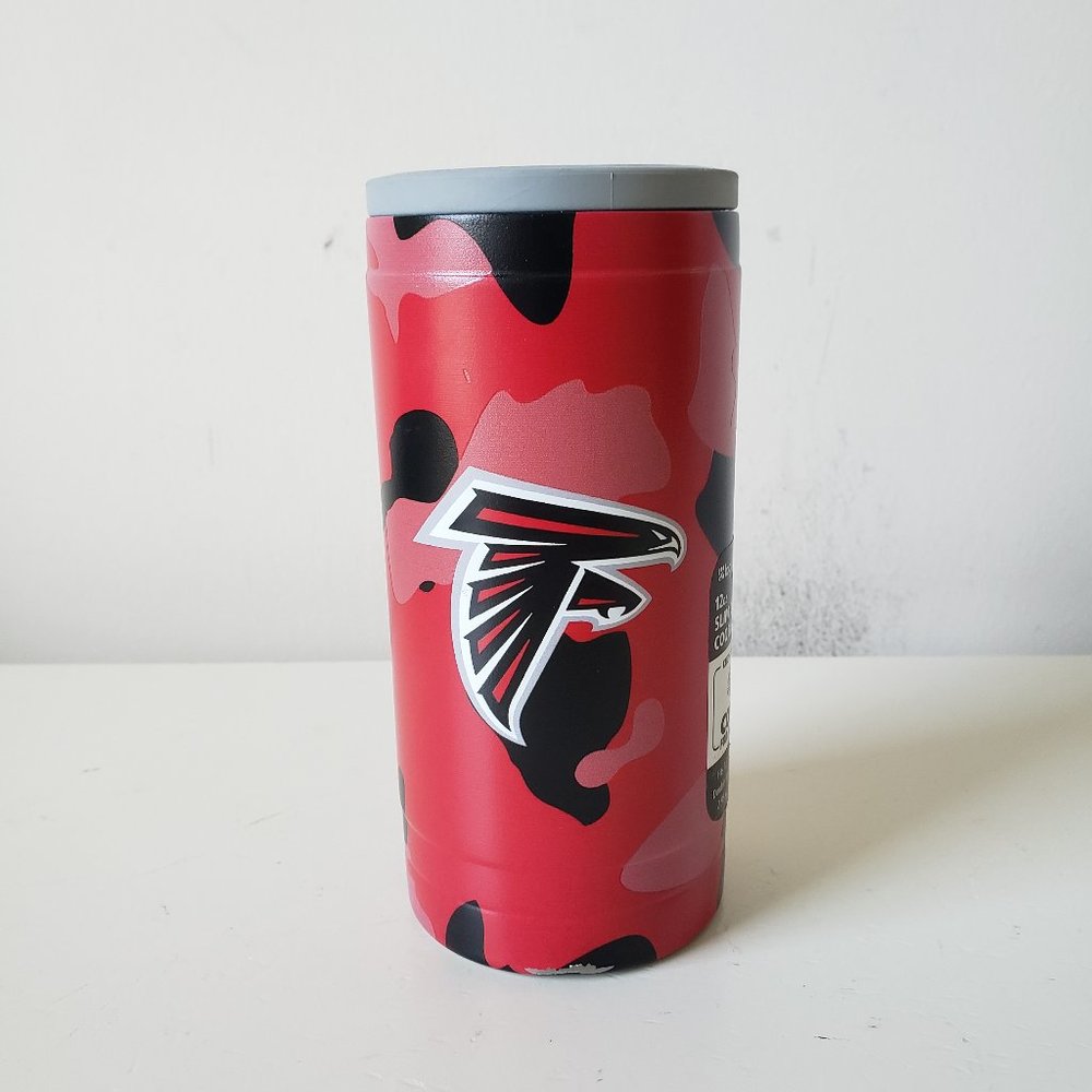 Atlanta Falcons 12oz Slim Can Coolie Double Wall Insulation Logobrands NFL NEW